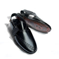 Peshawri Sandals Black Leather Formal
