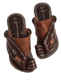 Sharqi Sandals in Brown Leather