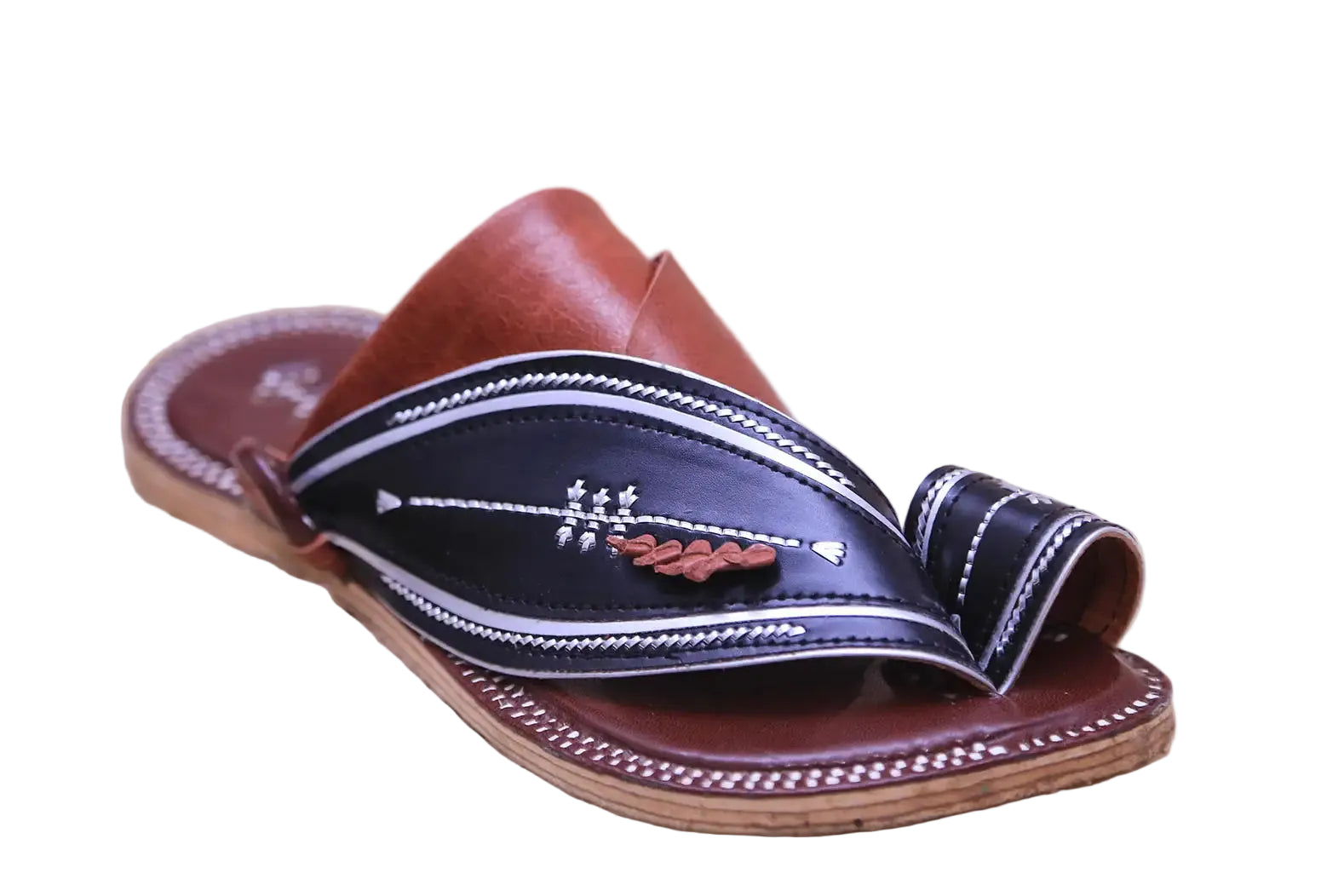 Sharqi Sandals With Brown And Black Combination