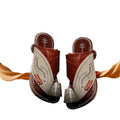Sharqi Sandals in Brown Gray