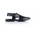 Peshawri Sandals Black Leather Formal